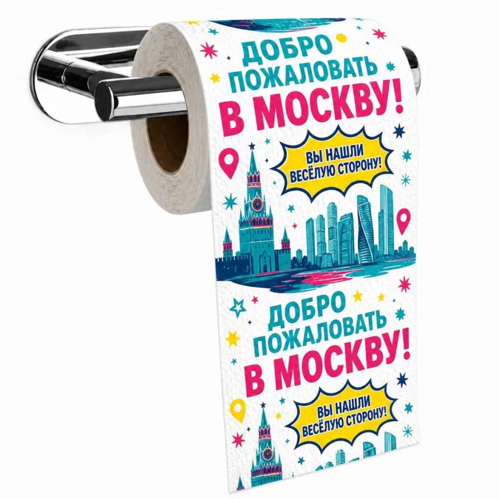 Сувенирная туалетная бумага Добро пожаловать в Москву
